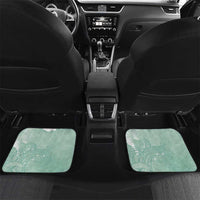 Happy Valentine's Day Polynesia Car Mats SeaTurtle Couple Polynesian - Green Lester Color LT14 Set 2pcs - Back Green - Polynesian Pride