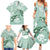 Happy Valentine's Day Polynesia Family Matching Summer Maxi Dress and Hawaiian Shirt SeaTurtle Couple Polynesian - Green Lester Color