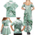 Happy Valentine's Day Polynesia Family Matching Summer Maxi Dress and Hawaiian Shirt SeaTurtle Couple Polynesian - Green Lester Color