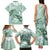 Happy Valentine's Day Polynesia Family Matching Tank Maxi Dress and Hawaiian Shirt SeaTurtle Couple Polynesian - Green Lester Color