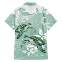 Happy Valentine's Day Polynesia Hawaiian Shirt SeaTurtle Couple Polynesian - Green Lester Color LT14 - Polynesian Pride