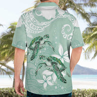 Happy Valentine's Day Polynesia Hawaiian Shirt SeaTurtle Couple Polynesian - Green Lester Color LT14 - Polynesian Pride