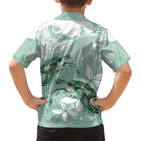 Happy Valentine's Day Polynesia Hawaiian Shirt SeaTurtle Couple Polynesian - Green Lester Color LT14 - Polynesian Pride