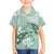 Happy Valentine's Day Polynesia Kid Hawaiian Shirt SeaTurtle Couple Polynesian - Green Lester Color