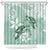 Happy Valentine's Day Polynesia Shower Curtain SeaTurtle Couple Polynesian - Green Lester Color