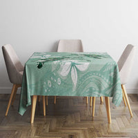 Happy Valentine's Day Polynesia Tablecloth SeaTurtle Couple Polynesian - Green Lester Color LT14 - Polynesian Pride