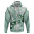 Happy Valentine's Day Polynesia Zip Hoodie SeaTurtle Couple Polynesian - Green Lester Color