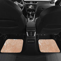 Happy Valentine's Day Polynesia Car Mats SeaTurtle Couple Polynesian - Desert Sand Color LT14 Set 2pcs - Back Desert Sand - Polynesian Pride