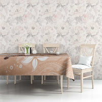 Happy Valentine's Day Polynesia Tablecloth SeaTurtle Couple Polynesian - Desert Sand Color LT14 - Polynesian Pride