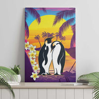 Hawaii Penguin Couple Canvas Wall Art You Are My Valentine - Tropical Sunset Vibes LT14 - Polynesian Pride