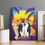 Hawaii Penguin Couple Canvas Wall Art You Are My Valentine - Tropical Sunset Vibes