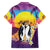 Hawaii Penguin Couple Family Matching Off Shoulder Short Dress and Hawaiian Shirt You Are My Valentine - Tropical Sunset Vibes