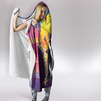 Hawaii Penguin Couple Hooded Blanket You Are My Valentine - Tropical Sunset Vibes LT14 - Polynesian Pride