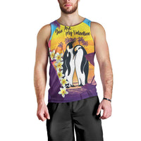 Hawaii Penguin Couple Men Tank Top You Are My Valentine - Tropical Sunset Vibes LT14 - Polynesian Pride
