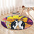 Hawaii Penguin Couple Round Carpet You Are My Valentine - Tropical Sunset Vibes