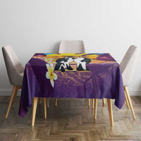 Hawaii Penguin Couple Tablecloth You Are My Valentine - Tropical Sunset Vibes LT14 - Polynesian Pride