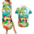 Hawaii Penguin Couple Couples Matching Summer Maxi Dress and Hawaiian Shirt Hawaiian Kakau - Tropical Summer Vibes