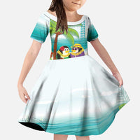 Hawaii Penguin Couple Family Matching Mermaid Dress and Hawaiian Shirt Hawaiian Kakau - Tropical Summer Vibes