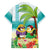 Hawaii Penguin Couple Family Matching Off Shoulder Short Dress and Hawaiian Shirt Hawaiian Kakau - Tropical Summer Vibes