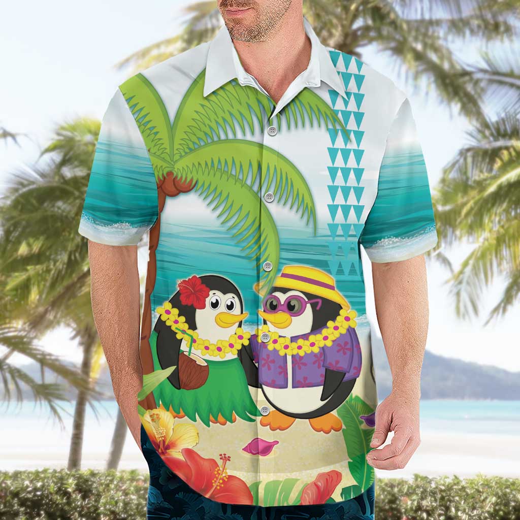 Hawaii Penguin Couple Hawaiian Shirt Hawaiian Kakau - Tropical Summer Vibes LT14 - Polynesian Pride