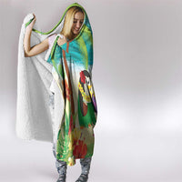 Hawaii Penguin Couple Hooded Blanket Hawaiian Kakau - Tropical Summer Vibes LT14 - Polynesian Pride