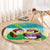 Hawaii Penguin Couple Round Carpet Hawaiian Kakau - Tropical Summer Vibes