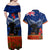 New Zealand ANZAC Day Couples Matching Off Shoulder Maxi Dress and Hawaiian Shirt 25 April Last Post Camouflage With Poppies LT14 - Polynesian Pride