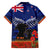 New Zealand ANZAC Day Family Matching Long Sleeve Bodycon Dress and Hawaiian Shirt 25 April Last Post Camouflage With Poppies LT14 - Polynesian Pride