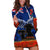 New Zealand ANZAC Day Hoodie Dress 25 April Last Post Camouflage With Poppies LT14 Blue - Polynesian Pride