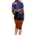 New Zealand ANZAC Day Long Sleeve Bodycon Dress 25 April Last Post Camouflage With Poppies LT14 - Polynesian Pride