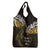 New Zealand Matariki Grocery Bag Maori New Year Silver Fern And Lizard - Gold