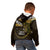 New Zealand Matariki Kid Hoodie Maori New Year Silver Fern And Lizard - Gold