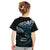 New Zealand Matariki Kid T Shirt Maori New Year Silver Fern And Lizard - Turquosie