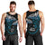 New Zealand Matariki Men Tank Top Maori New Year Silver Fern And Lizard - Turquosie