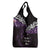 New Zealand Matariki Grocery Bag Maori New Year Silver Fern And Lizard - Purple