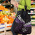 New Zealand Matariki Grocery Bag Maori New Year Silver Fern And Lizard - Purple