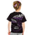 New Zealand Matariki Kid T Shirt Maori New Year Silver Fern And Lizard - Purple