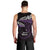 New Zealand Matariki Men Tank Top Maori New Year Silver Fern And Lizard - Purple