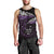 New Zealand Matariki Men Tank Top Maori New Year Silver Fern And Lizard - Purple