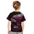 New Zealand Matariki Kid T Shirt Maori New Year Silver Fern And Lizard - Pink