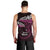 New Zealand Matariki Men Tank Top Maori New Year Silver Fern And Lizard - Pink