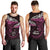 New Zealand Matariki Men Tank Top Maori New Year Silver Fern And Lizard - Pink