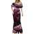 New Zealand Matariki Mermaid Dress Maori New Year Silver Fern And Lizard - Pink