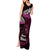 New Zealand Matariki Tank Maxi Dress Maori New Year Silver Fern And Lizard - Pink