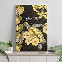 Personalised Aloha Hawaii Oahu Island Canvas Wall Art Gathering Place Sea Turtle Ilima Flowers LT14 - Polynesian Pride