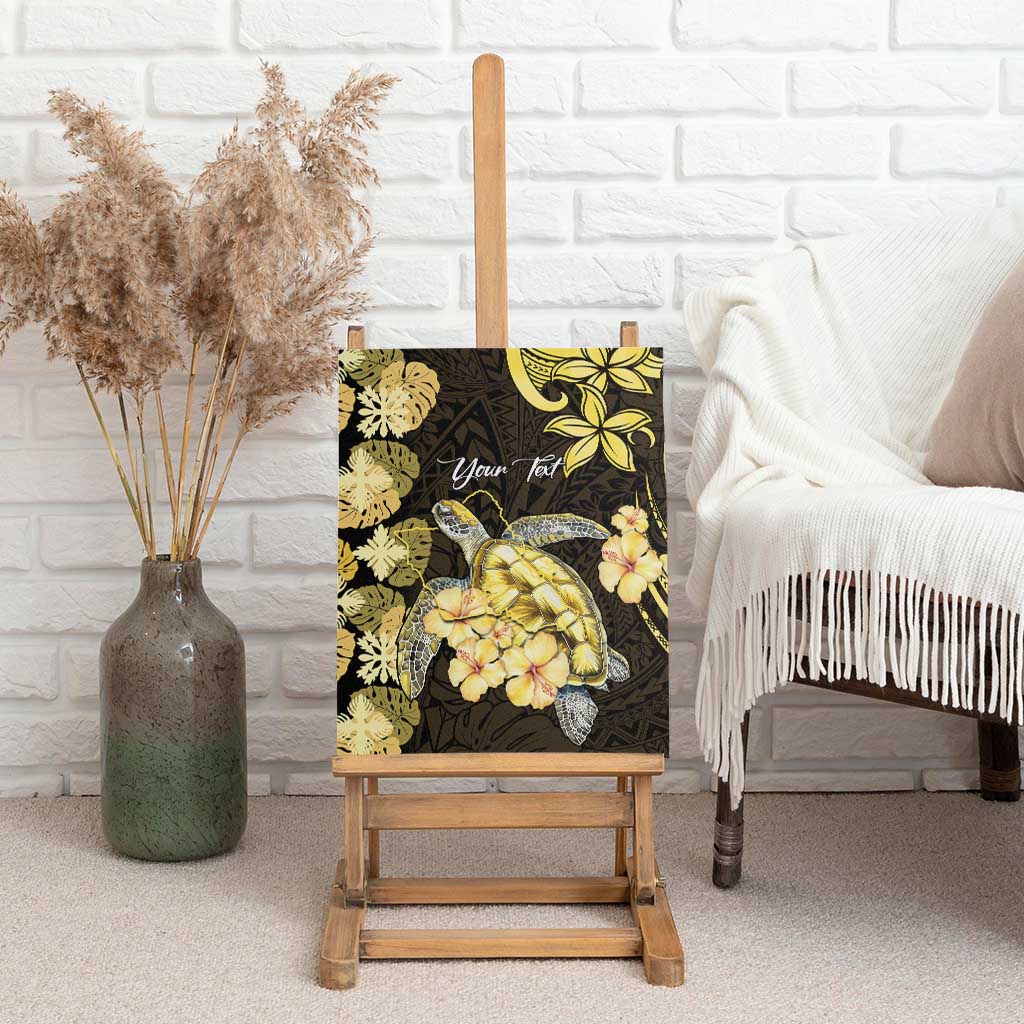 Personalised Aloha Hawaii Oahu Island Canvas Wall Art Gathering Place Sea Turtle Ilima Flowers LT14 - Polynesian Pride