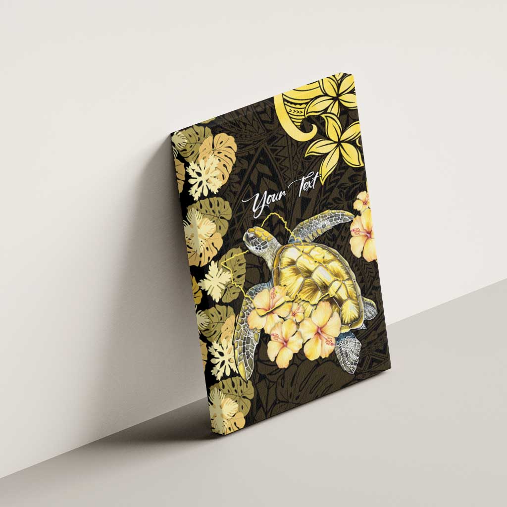 Personalised Aloha Hawaii Oahu Island Canvas Wall Art Gathering Place Sea Turtle Ilima Flowers LT14 - Polynesian Pride
