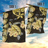 Personalised Aloha Hawaii Oahu Island Garden Flag Gathering Place Sea Turtle Ilima Flowers LT14 - Polynesian Pride