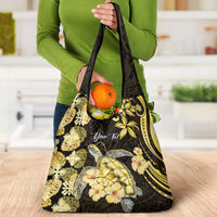 Personalised Aloha Hawaii Oahu Island Grocery Bag Gathering Place Sea Turtle Ilima Flowers LT14 - Polynesian Pride