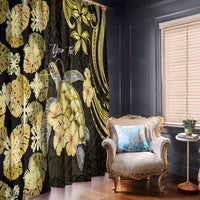 Personalised Aloha Hawaii Oahu Island Window Curtain Gathering Place Sea Turtle Ilima Flowers LT14 - Polynesian Pride